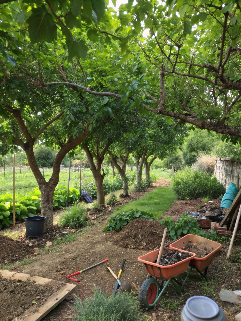 creating shade with mulberry trees